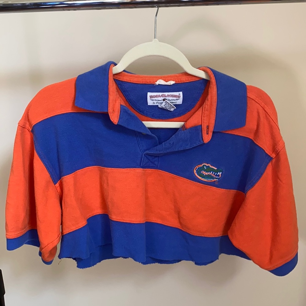 Urban Thread Gator Cropped Polo Shirt